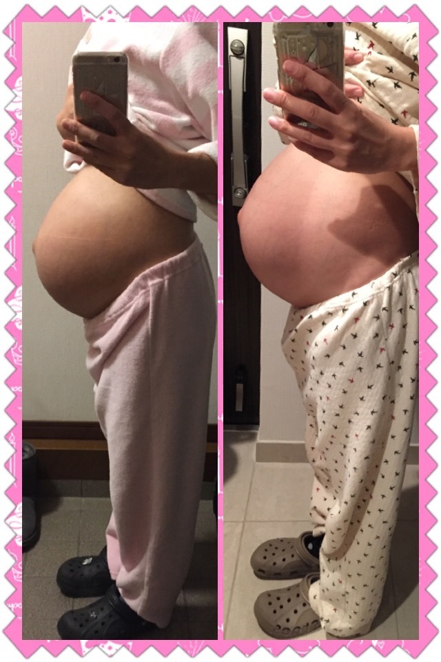 妊娠後期に入りました 8ヶ月のお腹 28w0d えがおびより